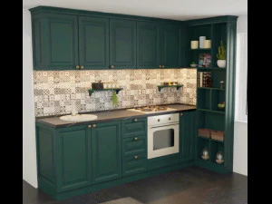 Mini classical kitchen 3D Model