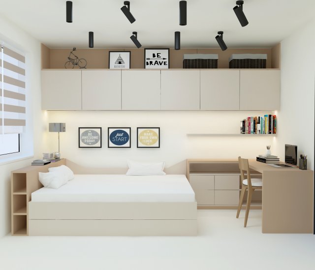 Room 1 3D Model .c4d .max .obj .3ds .fbx .stl .blend 