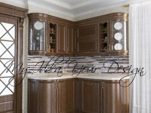 Wood kitchen 3D मॉडल