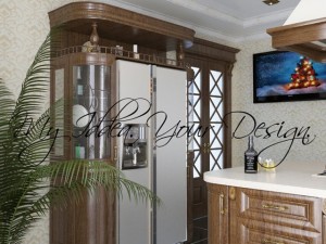Wood kitchen 3D Model