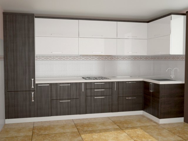 Modern kitchen 3D Model .c4d .max .obj .3ds .fbx .stl .blend 