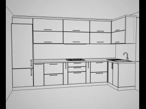 Modern kitchen 3D Model