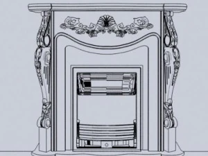 Fireplace 3D Model