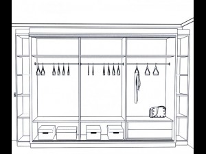 Wardrobe closet Modelo 3D