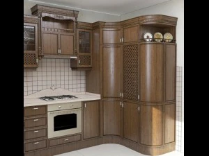 Wood kitchen interior 3D Model