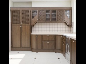 Wood kitchen interior 3D Model