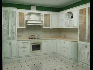 Witte inbouwkeuken 3D Model