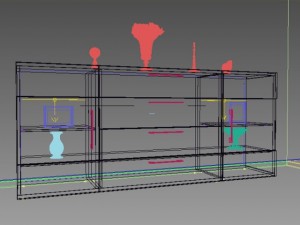 Commode dresser Modello 3D