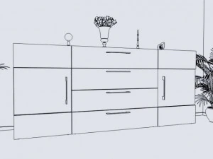 Commode dresser 3D Model