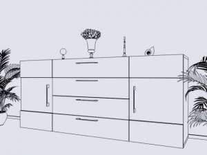 Commode dresser 3D Model