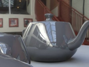 mental rey kettles with the materials in the scene 3D Model