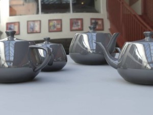 mental rey kettles with the materials in the scene 3D Model