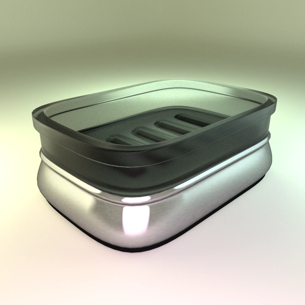 soap dish 3D Model .c4d .max .obj .3ds .fbx .stl .blend