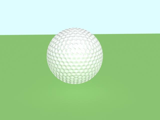 a ball for golf 3D 모델 .c4d .max .obj .3ds .fbx .stl .blend 
