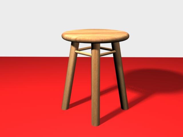 kitchen chair 3D Модель .c4d .max .obj .3ds .fbx .stl .blend 