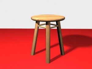 kitchen chair 3D 모델