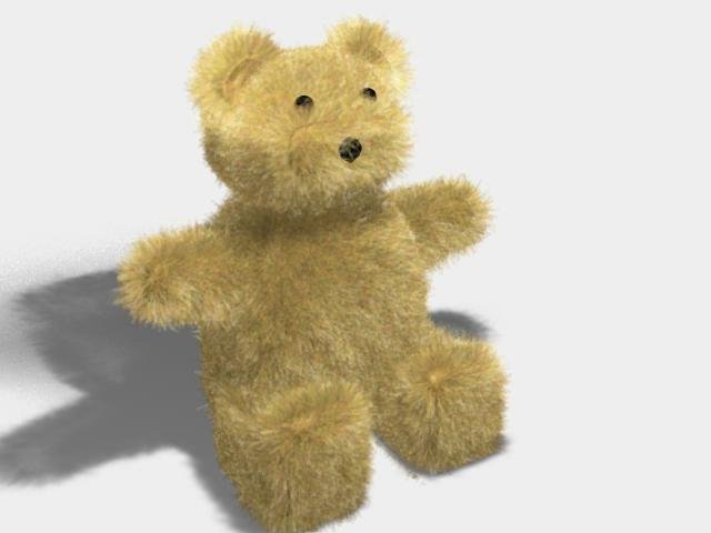 teddybear 3D Модель .c4d .max .obj .3ds .fbx .stl .blend 