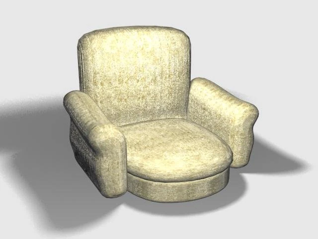fauteuil Modèle 3D .c4d .max .obj .3ds .fbx .stl .blend 