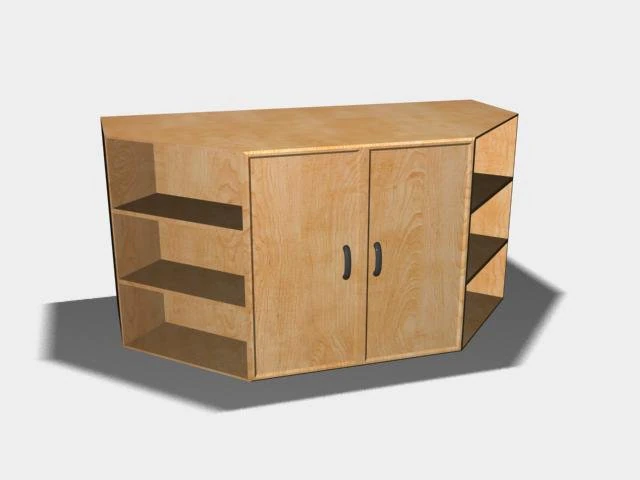 shelf 3D Model .c4d .max .obj .3ds .fbx .stl .blend 