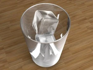 glass with ice 3D Model