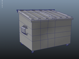 dirty rusty dumpster 3D Model