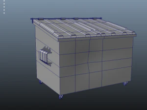 dirty rusty dumpster 3D Model