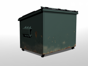 dirty rusty dumpster 3D Model