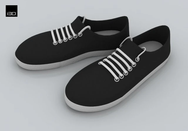 shoe basic 3D Model .c4d .max .obj .3ds .fbx .stl .blend 