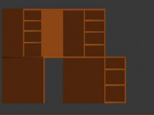 writing desk Model 3D