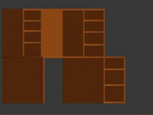 ライティングデスク 3Dモデル