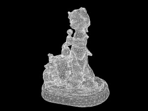 decorative statue 3D-Modell