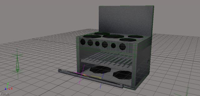 oven 3D Model .c4d .max .obj .3ds .fbx .stl .blend 