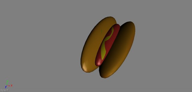 hotdog 3D Model .c4d .max .obj .3ds .fbx .stl .blend 