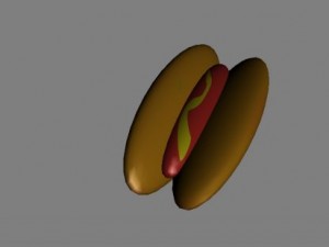 hotdog Model 3D