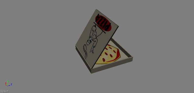 pizza 3D Model .c4d .max .obj .3ds .fbx .stl .blend 