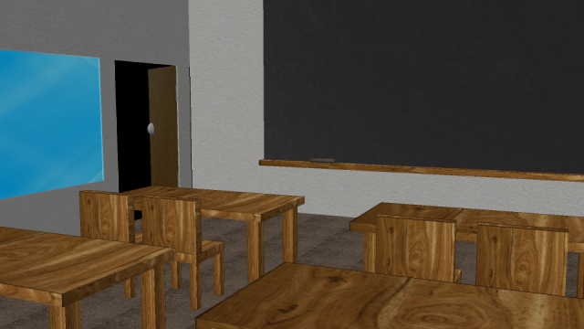 classroom 3D Model .c4d .max .obj .3ds .fbx .stl .blend 