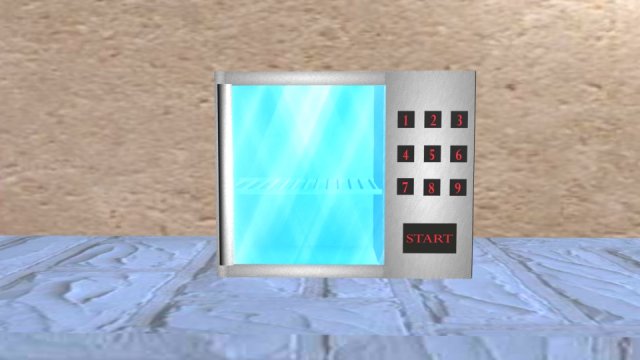 microwave 3D Model .c4d .max .obj .3ds .fbx .stl .blend 