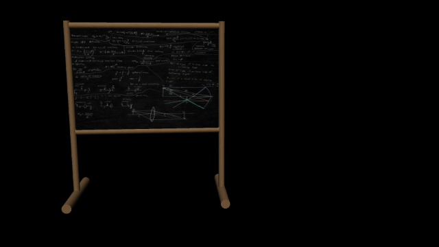 maths  chalk board 3D Model .c4d .max .obj .3ds .fbx .stl .blend 
