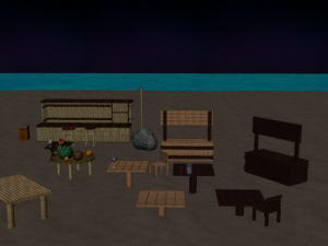 beach package 1 3D Model