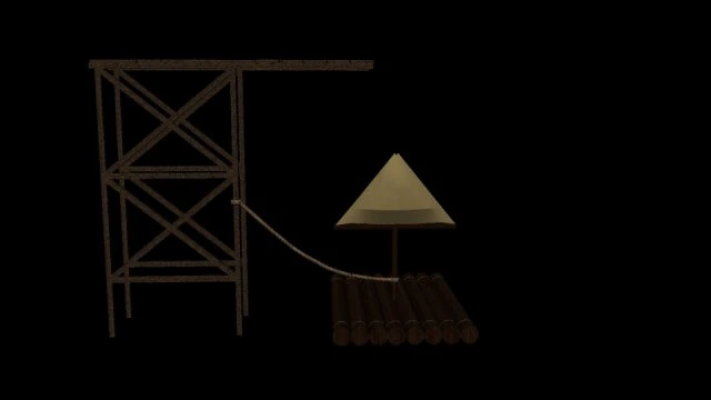 ラフト 3Dモデル .c4d .max .obj .3ds .fbx .stl .blend