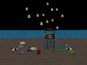beach package 2 Model 3D