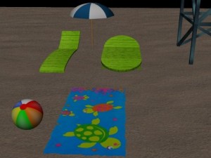 beach package 2 3D Model