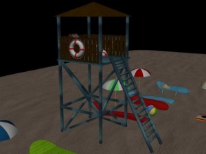 beach package 2 3D Model