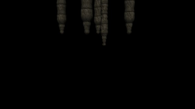 stalagmites 3D Model .c4d .max .obj .3ds .fbx .stl .blend 