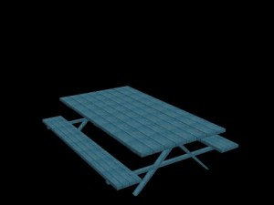 picnic table 3D Model