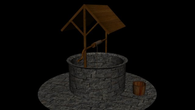 well 3D Model .c4d .max .obj .3ds .fbx .stl .blend 