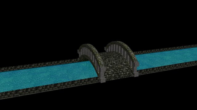 bridge 3D Model .c4d .max .obj .3ds .fbx .stl .blend 