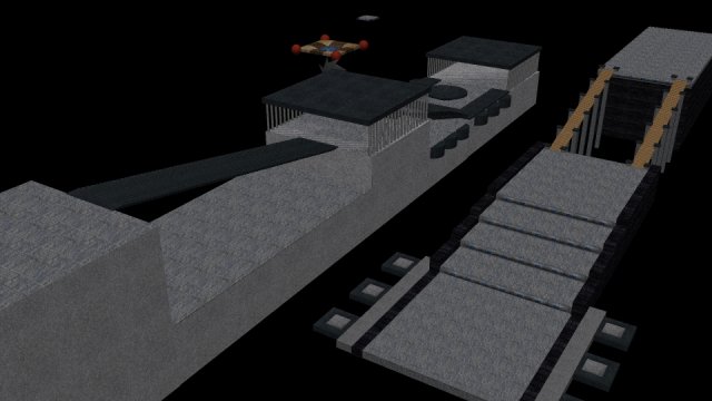 ancient temple scene 3D Model .c4d .max .obj .3ds .fbx .stl .blend 