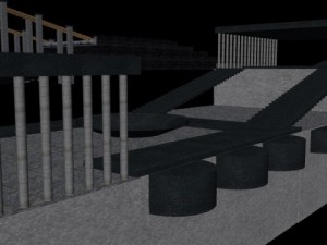 ancient temple scene 3D Model