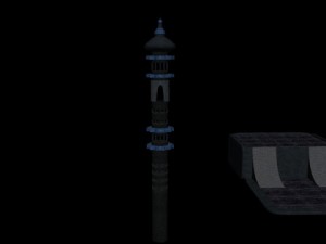 ancient temple scene 3D Model